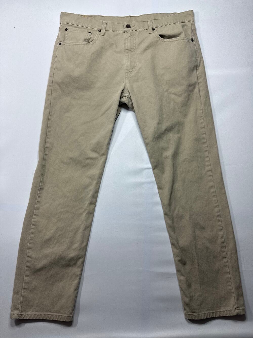 Levi's 501 Men's Straight Leg Button Fly Tan Jeans - Size 38x32 (38x30.5)